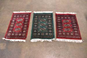 lot 184 image: Group of Three Small Rugs