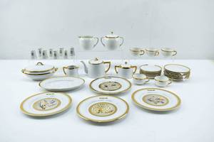 lot 396 image: Group of White & Gold Porcelain, Noritake, Japanese, German etc.