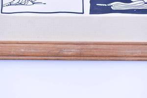 lot 331 image: Roger Bradfield Dooleys World Framed Comic Strip