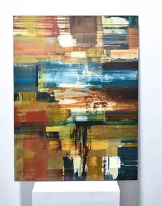 lot 285 image: Ken Stewert Abstract Original Painting on Board