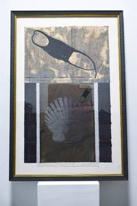 lot 284 image: Scott Sandell Large Abstract Silkscreen Print Framed