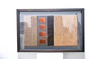 lot 290 image: Large K. Neukam Framed Mixed Media Assemblage
