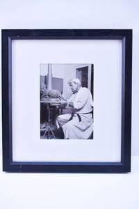 lot 324 image: Photograph of Famous French Actor & Artist Jean Marais in His Studio