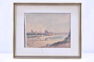 lot 334 image: Watercolor Illustration by Joseph Compton Hall, 1924