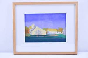 lot 110 image: Tom Maakestad Lake Elmo Farm #2 Original Oil Pastel on Paper
