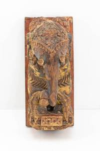 lot 41 image: Vintage Indian Elephant Ganesha Carving