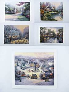 lot 235 image: Group of 5 Thomas Kinkade Prints