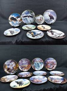 lot 244 image: Group of 20 Collectors Plates of Nature and Eagles