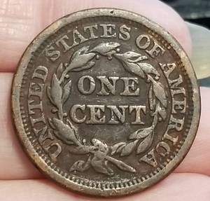 1848 US BRAIDED HAIR LARGE CENT