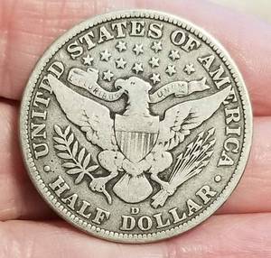1915-D US BARBER HALF DOLLAR