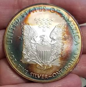 2009 AMERICAN SILVER EAGLE NICE ALBUM TONING