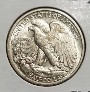 1941-D WALKING LIBERTY HALF DOLLAR AU