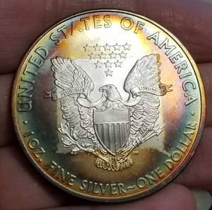 2010 AMERICAN SILVER EAGLE MONSTER ALBUM TONING