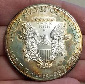 2011 AMERICAN SILVER EAGLE NICE ALBUM TONING