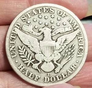1915-S US BARBER HALF DOLLAR