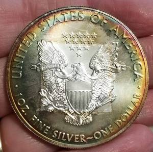 2015 AMERICAN SILVER EAGLE NICE ALBUM COLOR