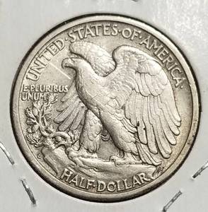 1942-D WALKING LIBERTY HALF DOLLAR XF