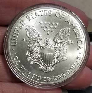 2020 AMERICAN SILVER EAGLE 1 TROY OZ .999 FINE SILVER IN AIRTITE