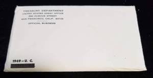 1969 US P & D MINT SET IN ORIGINAL ENVELOPE