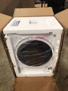 lot 3 image: Panda 1.50 cu. ft. White and Black Electric Compact Portable Laundry Dryer open box customer return
