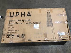 lot 27 image: UPHA Glass Tube Pyramid Patio Heater review pictures