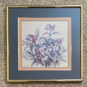 Two Framed Floral Prints by Shipman