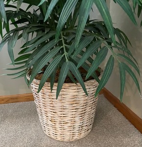 Faux Tree in a Basket