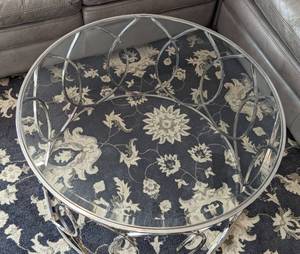 Round Glass Top Coffee Table