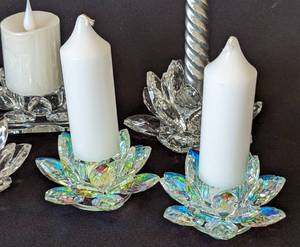 Assorted Crystal Candleholders