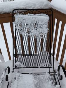Metal Patio Lounger and Side Table