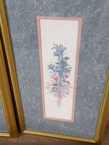 Assorted Framed Floral Prints