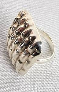 lot 23 image: Set of Four Stylish Sterling Silver Rings