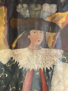 lot 9 image: Large Painted Tapestry by Rafaelmede Sinadel