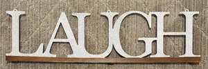 lot 109 image: Laugh Live Smile Wall Mount Decor