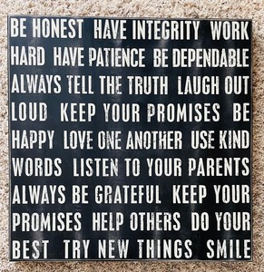 lot 119 image: Trio of Inspirational Wall Decor