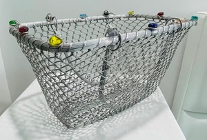 lot 91 image: Bejeweled Metal Basket