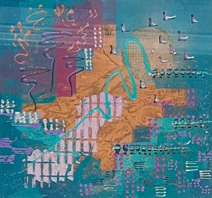 lot 89 image: Footsteps #40 Limited Edition Framed Original Art by Jo Webster