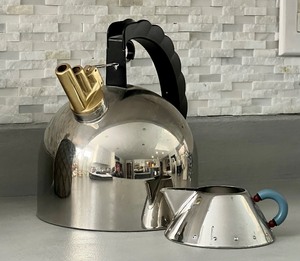 lot 90 image: Alessi Teapot and Creamer