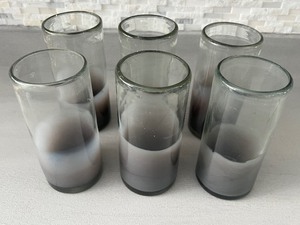 lot 92 image: Set of Six Hand Blown Glass Tumblers