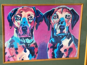 lot 38 image: Framed Ron Burnes Cisco and Tache Print