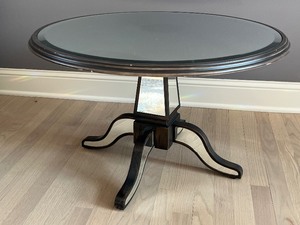 lot 30 image: Mirrored Round Coffee Table
