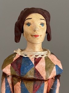 lot 36 image: Decorative Harlequin Doll Figurine