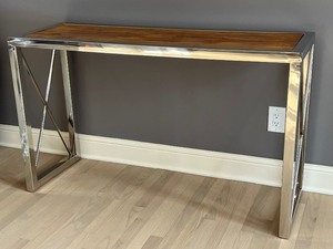 lot 22 image: Contemporary - Industrial Style Console Table
