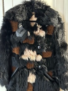 lot 16 image: Stunning Ladies Multi Colored Coat by Coach