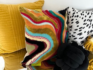 lot 79 image: Five Fun and Colorful Accent Pillows