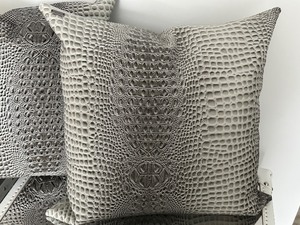 lot 45 image: Marlene Home Designs Vinyl Accent Pillows