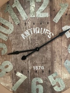 lot 65 image: Large Wooden Decorative Wall Clock