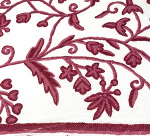 lot 152 image: Queen Embroidered Coverlet by Ross-Simons of India