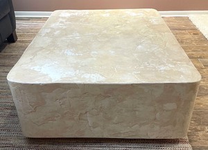 lot 75 image: Large Contemporary Style Marble Like Coffee Table
