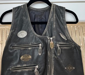 lot 247 image: Leather Vest by Safety Company